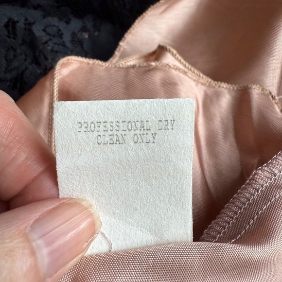 Vintage Black Lace Fit and Flare Cocktail Dress Size 8 - Picture 8 of 9